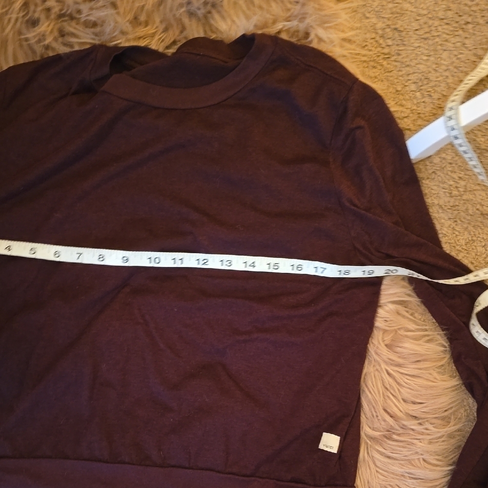 Women's Long Sleeve Crewneck Top in Plum - Picture 6 of 7
